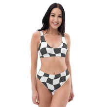 Checks Recycled high-waisted bikini