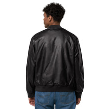 Faux Leather Bomber Jacket