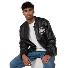 Faux Leather Bomber Jacket