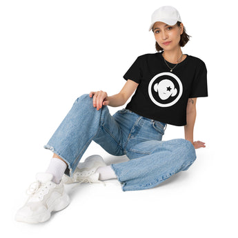 Women’s crop top circle logo
