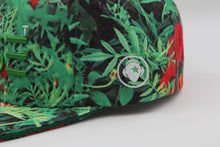 Green and red flower base ball snap back. - firstverseapparel