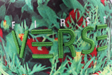 Green and red flower base ball snap back. - firstverseapparel