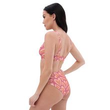 Hearts Recycled high-waisted bikini