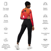 Eye candy Recycled long-sleeve crop top