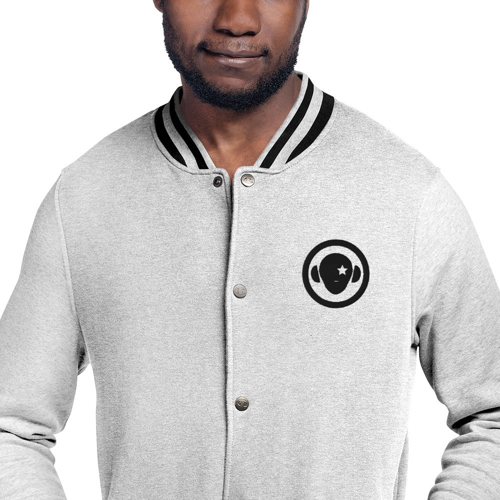 First Verse Embroidered Champion Bomber Jacket - firstverseapparel