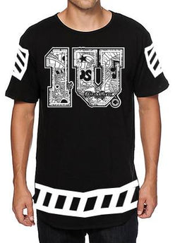 `1 V first verse black/white apparel jersey  T-Shirt - firstverseapparel